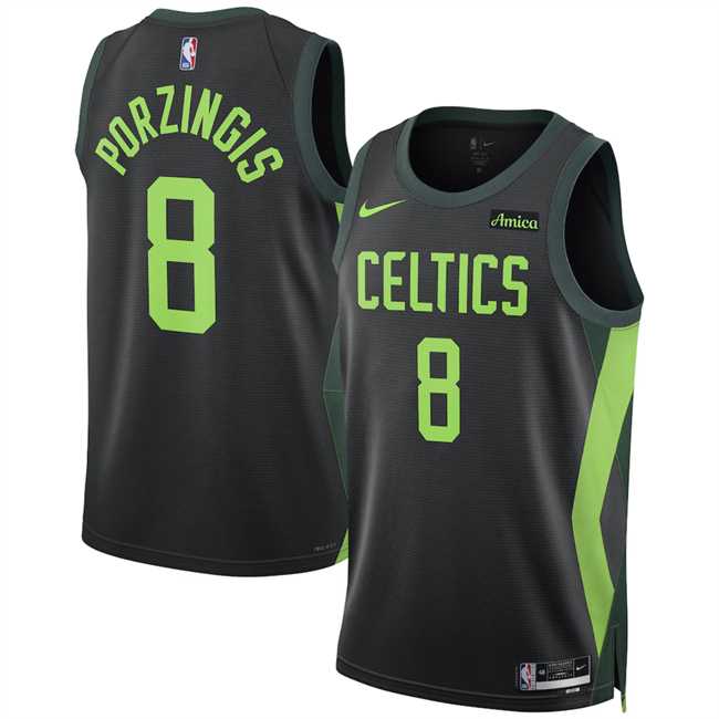 Men's Boston Celtics #8 Kristaps Porzingis Black 2024-25 City Edition Stitched Jersey Dzhi,We sell and wholesale Men's Boston Celtics #8 Kristaps Porzingis Black 2024-25 City Edition Stitched Jersey Dzhi on line form chian!